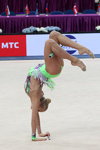 Kseniya Moustafaeva. Übung mit den Keulen — Europameisterschaft 2015