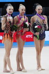 Melitina Staniouta, Yana Kudriávtseva, Marina Durunda. Melitina Staniouta — Campeonato Europeo de 2015
