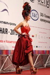 Фантазийные причёски — Роза Ветров - HAIR 2015 (наряды и образы: красное платье)