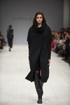 Annette Görtz show — Ukrainian Fashion Week FW15/16 (looks: black coat, black knee high boots)