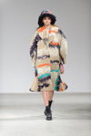 Yana Chervinska show — Ukrainian Fashion Week FW15/16 (looks: multicolored coat)