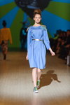 Yuliya POLISHCHUK show — Ukrainian Fashion Week FW15/16 (looks: sky blue dress)