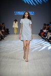 Pokaz Alonova — Ukrainian Fashion Week SS16 (ubrania i obraz: sukienka mini błękitna)
