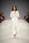 Elena Burenina show — Ukrainian Fashion Week SS16 (looks: white wrap dress)