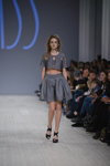 Fresh Fashion show — Ukrainian Fashion Week SS16 (looks: grey top, grey mini skirt, black sandals)