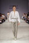 Ludmila Kislenko show — Ukrainian Fashion Week SS16 (looks: white blouse, grey trousers)