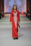 Maisternia Misterii by Lyudmyla Obodzinska show — Ukrainian Fashion Week SS16 (looks: red dress)