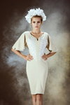 Lookbook Olena Dats' SS 2015 (ubrania i obraz: sukienka beżowa, wianek biały)