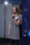 Кастинг "Мисс Беларусь 2016". Часть 1 (наряды и образы: чёрно-белое платье с узором "гусиные лапки" мини)