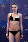 Krystsina Skuratovich. Swimsuits casting — Miss Belarus 2016. Part 2 (looks: black swimsuit with ties)