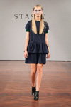 Показ Stasia&Lace By Stasia — Copenhagen Fashion Week SS17 (наряды и образы: синее платье с баской)