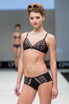 Barbara lingerie show — CPM FW16/17 (looks: black bra, black briefs)