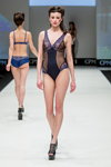 Barbara lingerie show — CPM FW16/17 (looks: blue transparent bodysuit, black pumps)