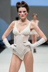 Barbara lingerie show — CPM FW16/17 (looks: white bodysuit, white long gloves)