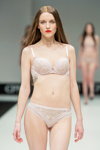 Lisca lingerie show — CPM FW16/17 (looks: beige bra, beige briefs)