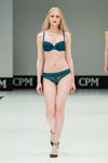Lisca lingerie show — CPM FW16/17 (looks: aquamarine bra, aquamarine briefs)