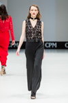 Marc Cain show — CPM FW16/17 (looks: black lace jumpsuit)