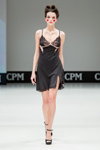 MIA-MIA lingerie show — CPM FW16/17 (looks: black nightshirt, black pumps)