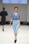 Показ ArtFuture — выставка CPM SS17 (наряды и образы: голубая блуза с орнаментом)