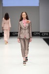 Beatrice B show — CPM SS17 (looks: pink blouse, grey pantsuit)
