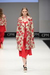 Beatrice B show — CPM SS17 (looks: flowerfloral coat, red dress)