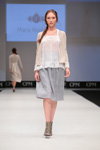 Designerpool show — CPM SS17 (looks: white blouse, grey skirt, braid)