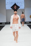 Modenschau von Grand Defile Lingerie (mens) — CPM SS17 (Looks: weißes Hemd, weiße Shorts)