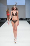 Grand Defile Lingerie show — CPM SS17. Part 2 (looks: brown swimsuit, white sandals)