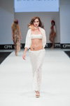Grand Defile Lingerie show — CPM SS17. Part 2 (looks: white trousers, white bando, white blouse)