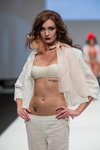 Grand Defile Lingerie show — CPM SS17. Part 2 (looks: white blouse, white trousers, white bando, tattoo)