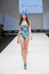 Grand Defile Lingerie show — CPM SS17. Part 2 (looks: multicolored closed swimsuit)