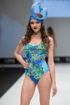 Grand Defile Lingerie show — CPM SS17. Part 2 (looks: multicolored closed swimsuit)