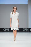 Pokaz Marc Cain — CPM SS17 (ubrania i obraz: sukienka biała)