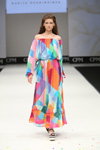 Marita Huurinainen show — CPM SS17 (looks: maxi multicolored dress)