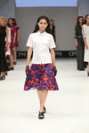 NISSA show — CPM SS17 (looks: , flowerfloral multicolored skirt, black sandals)