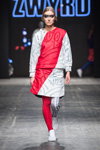 Pokaz ZWYRD — FashionPhilosophy FWP AW16/17 (ubrania i obraz: kostium czerwono-biały)