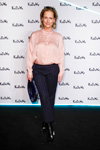 KaDeWe. Guests (looks: pink blouse, blue striped trousers)