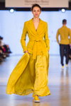 Marta WACHHOLZ show — Lviv Fashion Week AW16/17 (looks: yellow blazer, yellow maxi skirt)