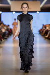 Pokaz Marta WACHHOLZ — Lviv Fashion Week AW16/17 (ubrania i obraz: sukienka czarna)