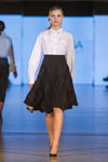 Паказ Balossa — Lviv Fashion Week ss17 (нарады і вобразы: белая блуза, чорная спадніца)