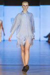 Показ Balossa — Lviv Fashion Week ss17 (наряды и образы: голубое платье-рубашка)