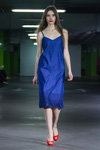 Pokaz Miniature — Lviv Fashion Week ss17 (ubrania i obraz: sukienka na ramiączkach niebieska)