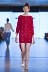 Tata Kalita show — Lviv Fashion Week ss17 (looks: raspberry dress)