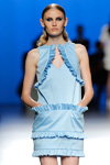 Pokaz THE 2ND SKIN CO. — MBFW Madrid SS2017 (ubrania i obraz: sukienka mini błękitna)