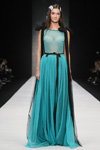 Belarus Fashion Week show — MBFWRussia FW16/17 (looks: turquoiseevening dress)