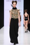 Modenschau von FashionTime Designers — MBFWRussia FW16/17 (Looks: schwarzes Kleid)