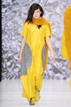 I V K A show — MBFWRussia FW16/17 (looks: yellow with houndstooth print dress)