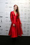 Guests — MBFWRussia FW16/17 (looks: red neckline dress)