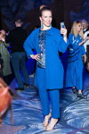 Yana Churikova. Guests — MBFWRussia FW16/17 (looks: blue pantsuit)