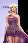 Показ Kazakhstan Fashion Week — MBFWRussia SS2017 (наряды и образы: лиловое коктейльное платье)